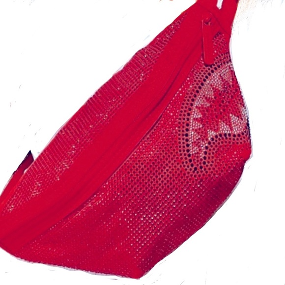 Sprayground Red Faux Crystal TRINITY BLING Crossbody - Picture 2 of 14